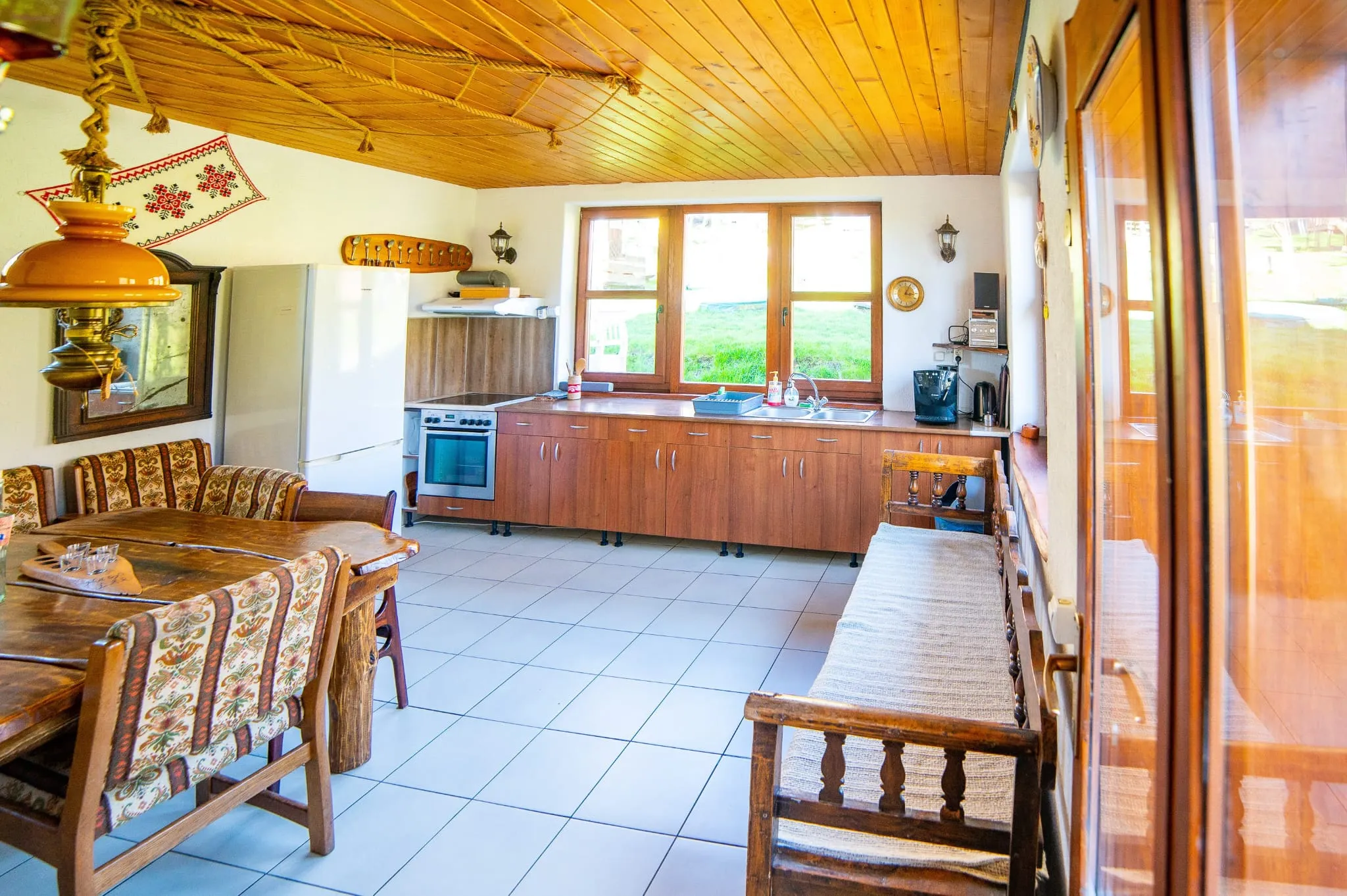 Kitchen and dining area